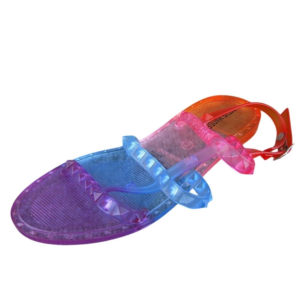 Steve Madden Youth Girls Gladiator Shoes Multicolor Synthetic Buckle Size‎ 3 Med